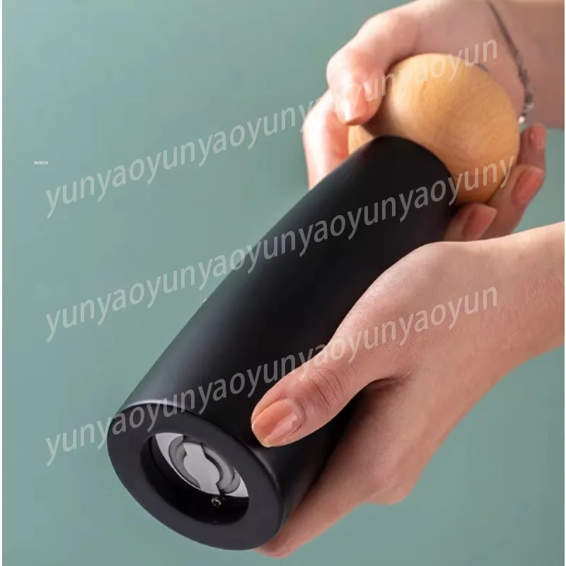 Salt and Pepper Grinder Set, Manual Spice Mill with Ceramic Rotor, 8 Inch