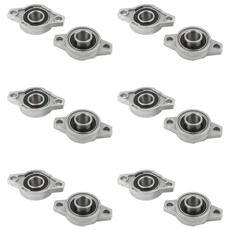 Y51A-KFL002 FL002 Self Aligning Pillow Block Flange Bearing 15Mm 12PCS