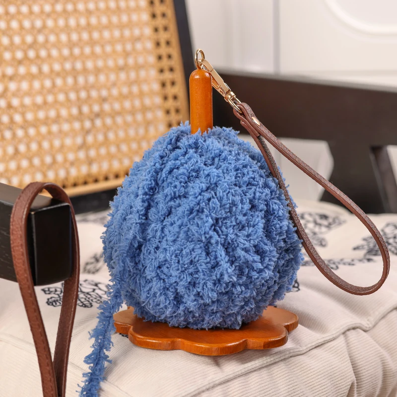 

Yarn Holder Wool Holder - Sustainable Bamboo Wood - Helps You in The Process of Crocheting and Knitting - String Dispenser