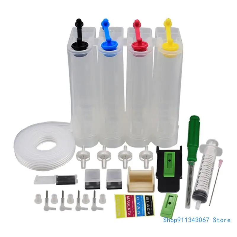 

4Color Continuous Supply System External Bottle Pipeline forCanon Inkjet Drop shipping