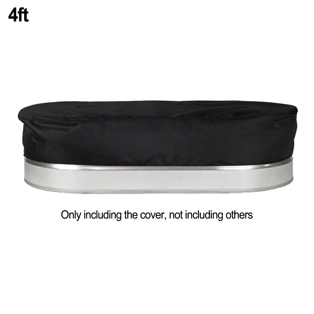 Practical Pool Cover for 2' x 4' x 2' Oval Tanks Drawstring Secured for Minimal Cleaning and Maximum Protection
