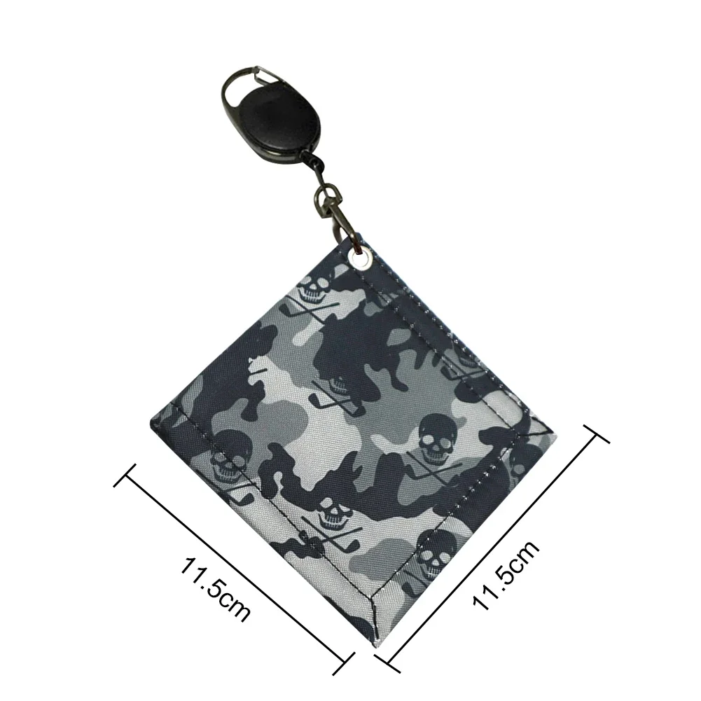 Camouflage Microfiber Golf Towel with Carabiner Clip Golf Cleaning Towel Golf Ball Cleaner Golf Accessories for Men and Women