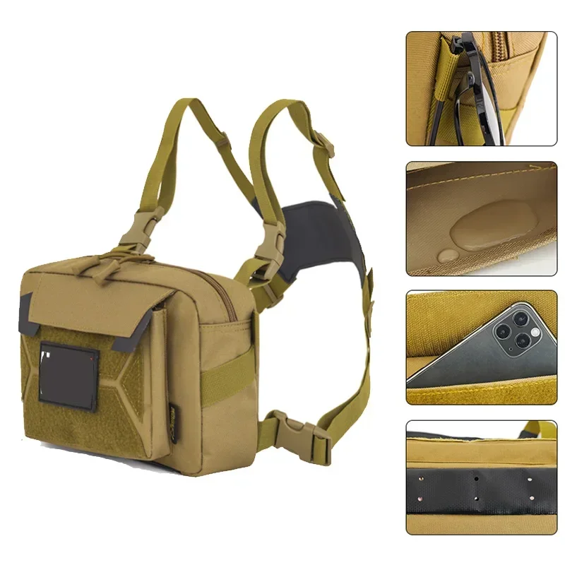 Borsttas Jachtvest Outdoor Camping 2024 Nieuwe Schouder Rugzak Mannen Camo Motortas Fietsen Klimmen Buik Fanny Pack Fiets