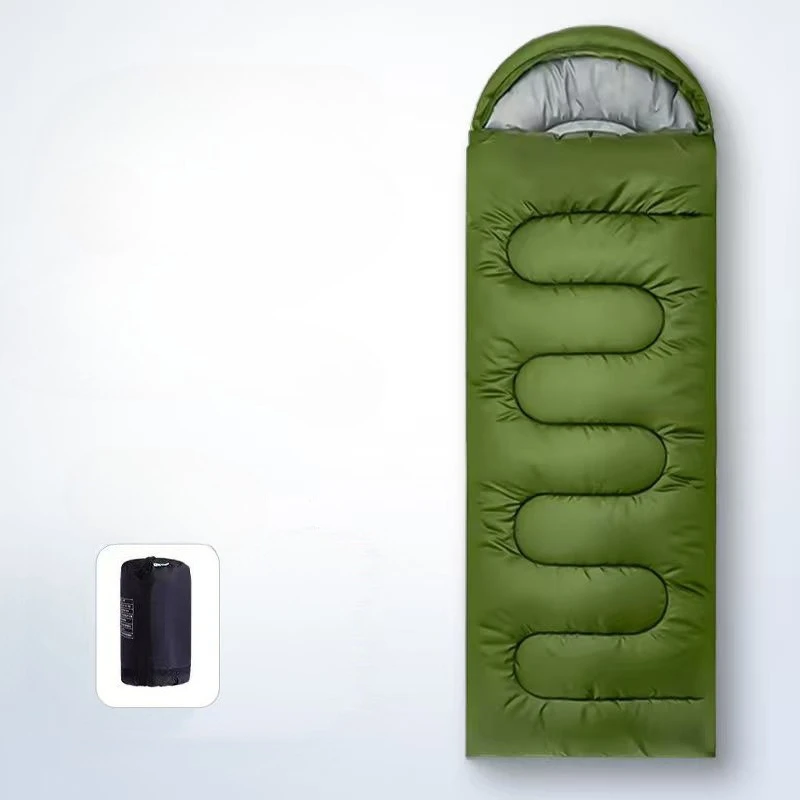 

Спальный мешок для взрослых, портативный, для кемпинга, утолщенный, морозостойкий, для осени и зимы, для отдыха на природе.