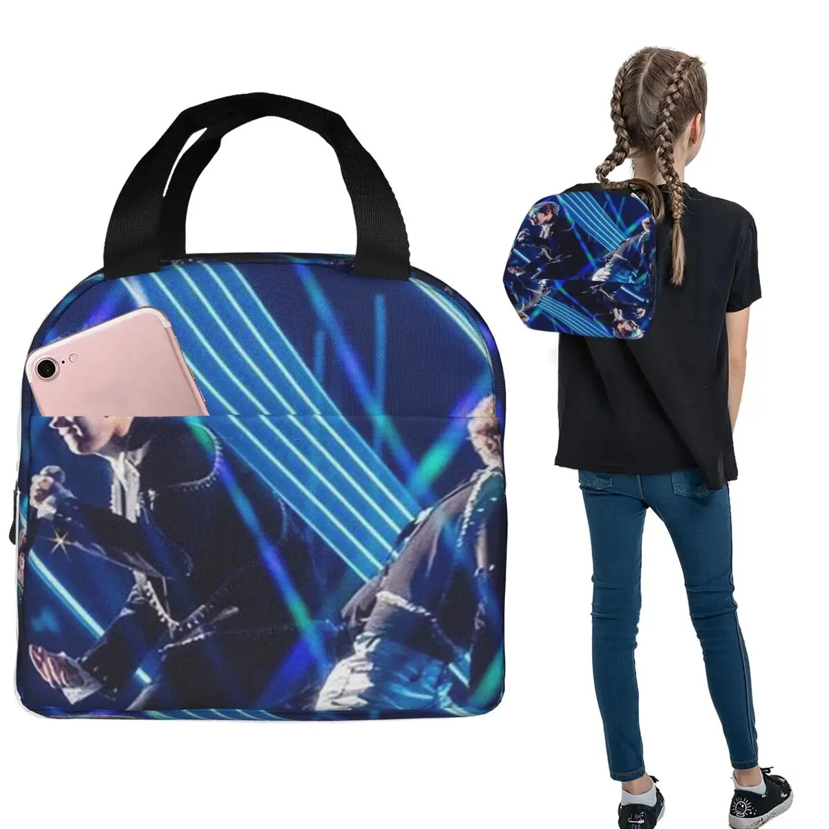 Marcus And Martinus Sweden Norway Eurovision Insulated Lunch Bag for Women Children Portable Food Boxes Thermal Lunch Box Tote