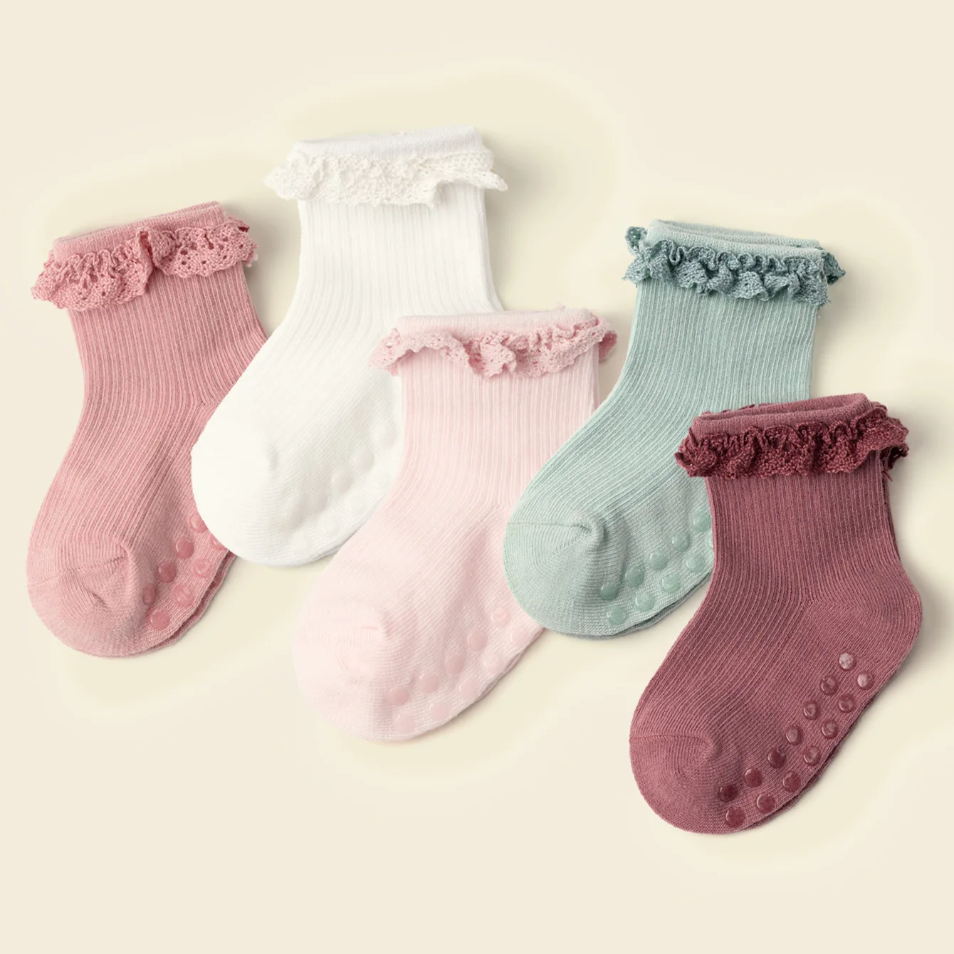 Baby lace fringed socks anti-slip dispensing newborn girl sock princess wind tube socks cotton high quality sock new born infant