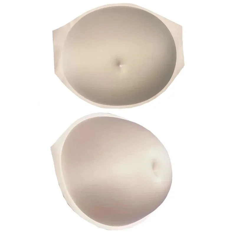 

Fake Pregnant Belly Bump Sponge Lightweight False Baby Tummy Lifelike Artificial Skin Color for Advertising Actor Props