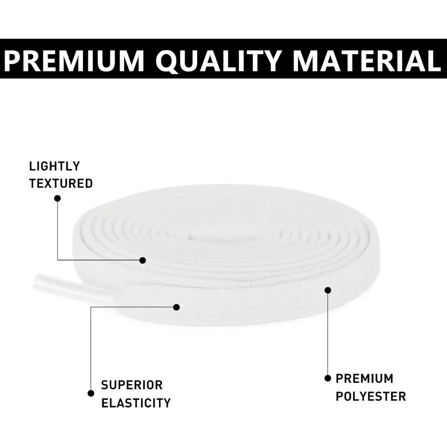 أربطة أحذية مرنة بدون ربطة عنق للبالغين أحذية رياضية 7 مم أوتار بديلة مسطحة قابلة للتمدد بدون ربط #3