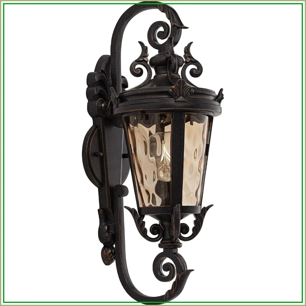 Outdoor Wall Light Bronze Vintage French Sconce for Patio Porch
