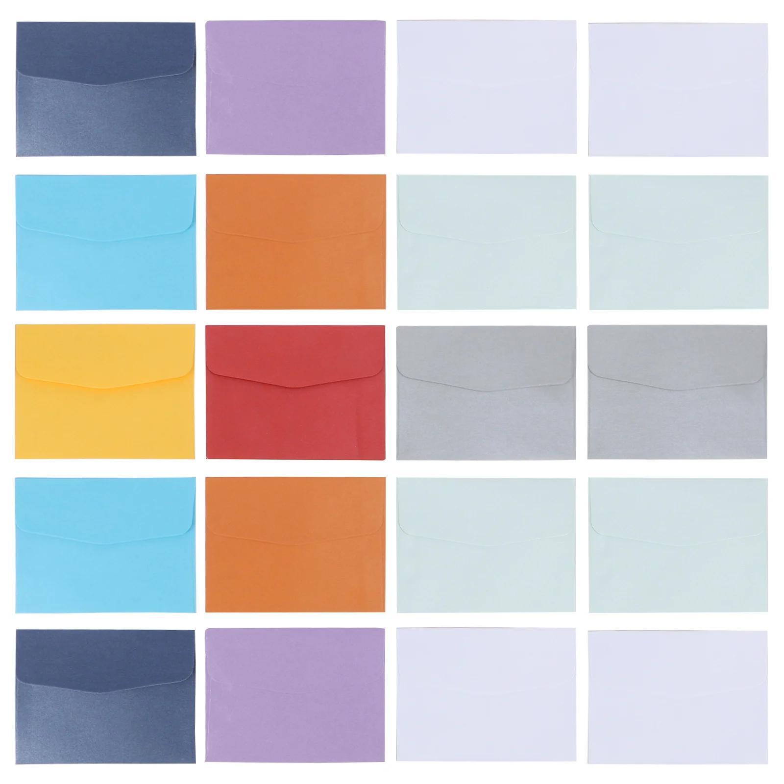 100pcs Blank Small Envelopes Natural Paper Simple Design For Wedding Baby Shower Greeting Cards Christmas Stationery Office