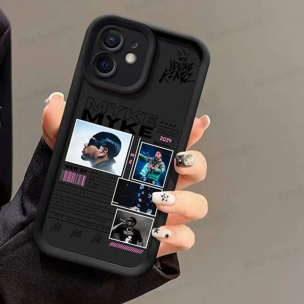M-Myke TowerS Singer Rap Silicone Phone Case For iPhone 17 Air 17 16 15 14 13 12 11 Plus Pro Max Shockproof Soft Cover