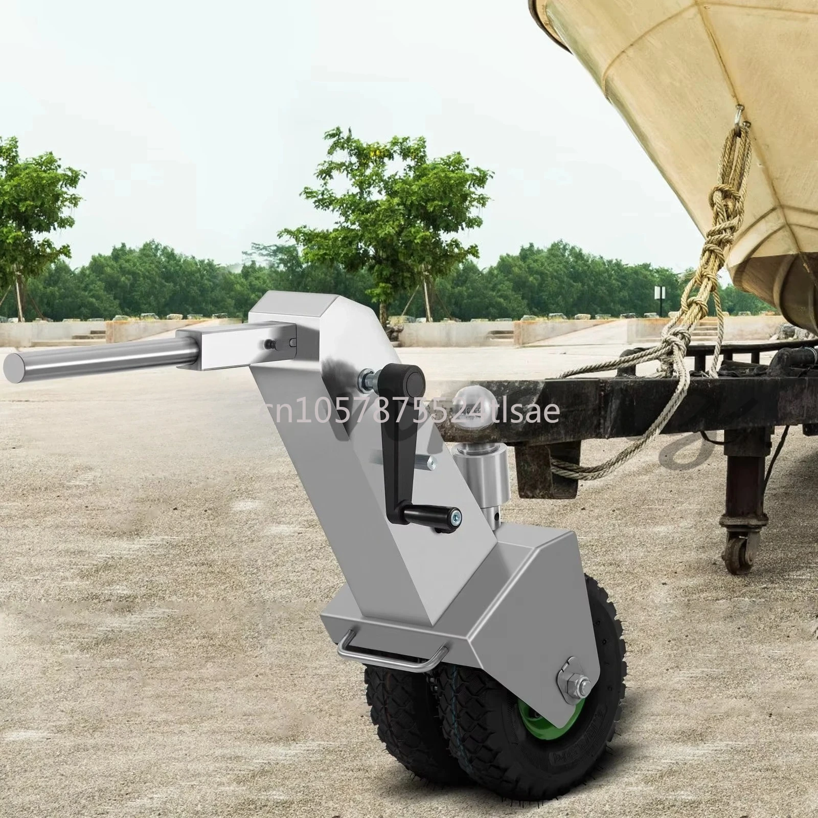 

Ручная тележка-домкрат для прицепов грузоподъемностью 4500 кг (10000 фунтов) для легковых автомобилей, автодомов, лодок, туристических прицепов, сверхмощная тележка для перемещения прицепов