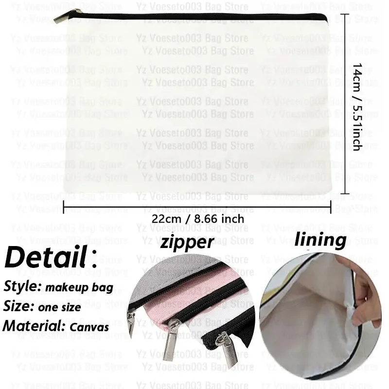 Personalized Custom Name Bag Cosmetic Pouch Travel  Makeup Brushes Bags Toiletry Kits Pencil Pouchs for Office Coin Wallet