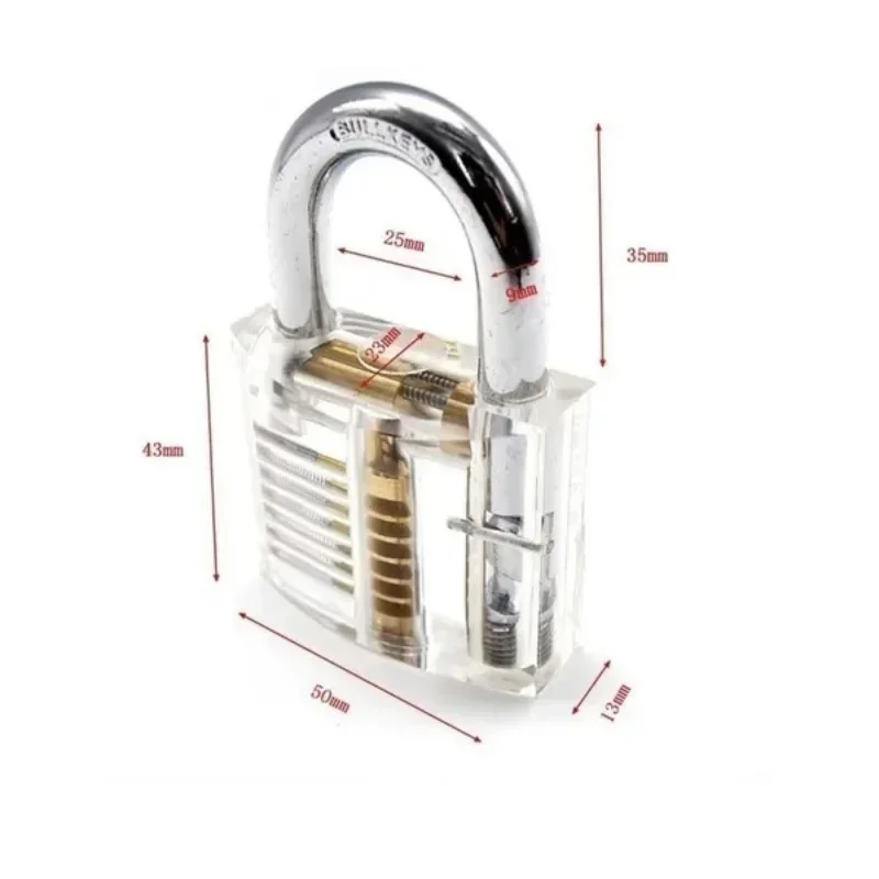 1/3/5/6-Piece Transparent Padlock Training Tool Set, for Lockpicking Training and Practice