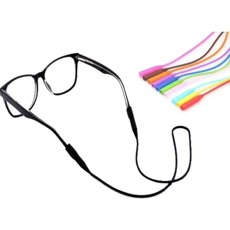 1-3pcs  Adjustable Silicone Eyeglasses Straps Sunglasses String Ropes Glasses Chain Sports Band Holder Elastic Anti Slip Cords