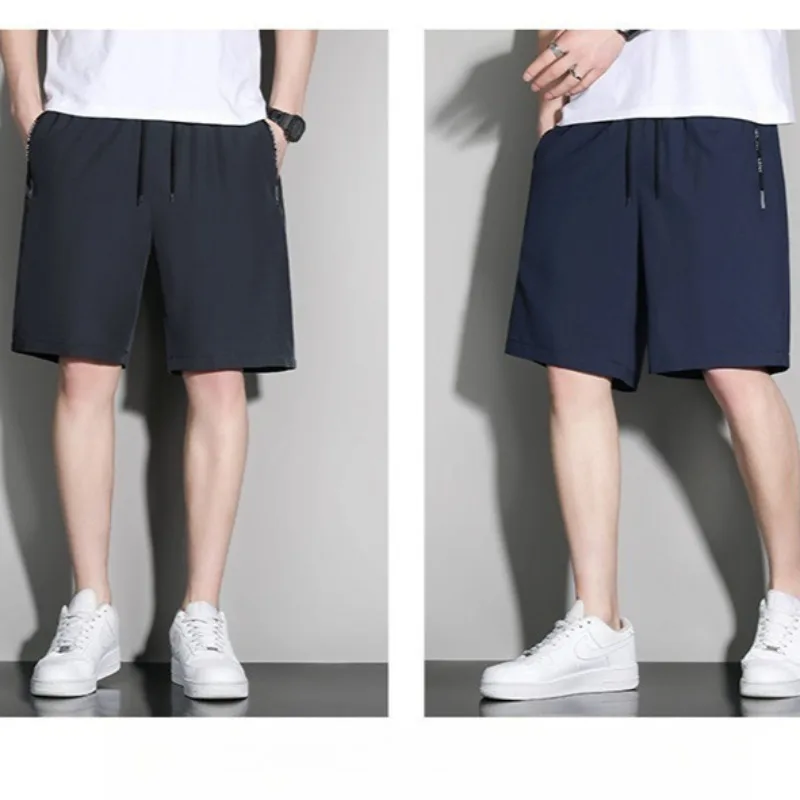 

Мужские летние брюки из ледяного шелка: тонкие, свободные, универсальные, дышащие, быстросохнущие, повседневные, удобные и простые.