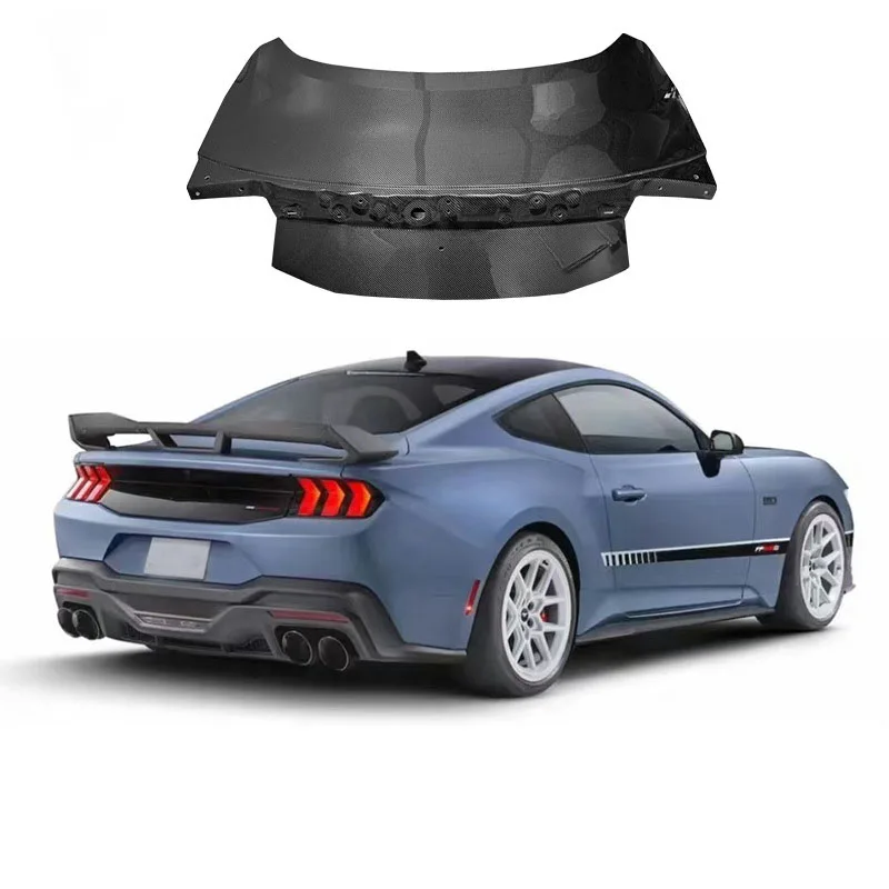 

Applicable to 24 Ford Mustang carbon fiber tail lid Mustang modified trunk lid trunk lid luggage lid surrounding
