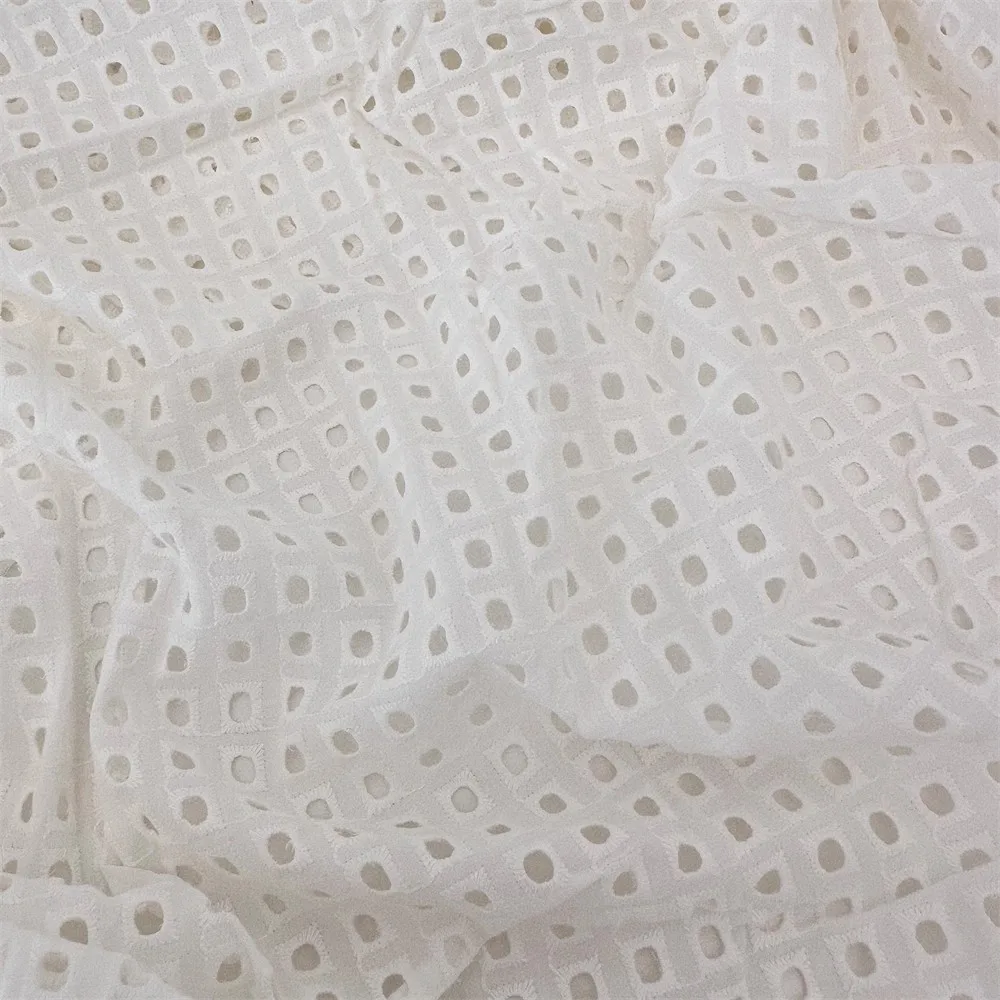 

New cotton summer dress Hanfu shirt, open-weave clothing fabric, hand-made DIY bag, curtain fabric
