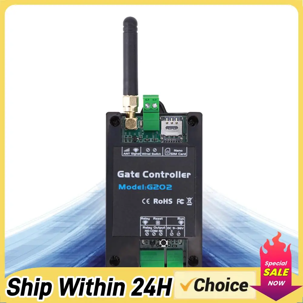 G202 GSM Door Opener Relay Switch Free Call GSM Remote Control Gate Opener Mobile Phone 4G Remote for Garage Doors Shutters
