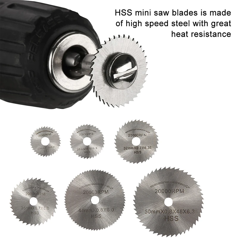

31pcs HSS Circular Saw Blade Rotary Tool Diamond Grinding Wheel for Mini Drill Abrasive Tools Woodworking Accessories