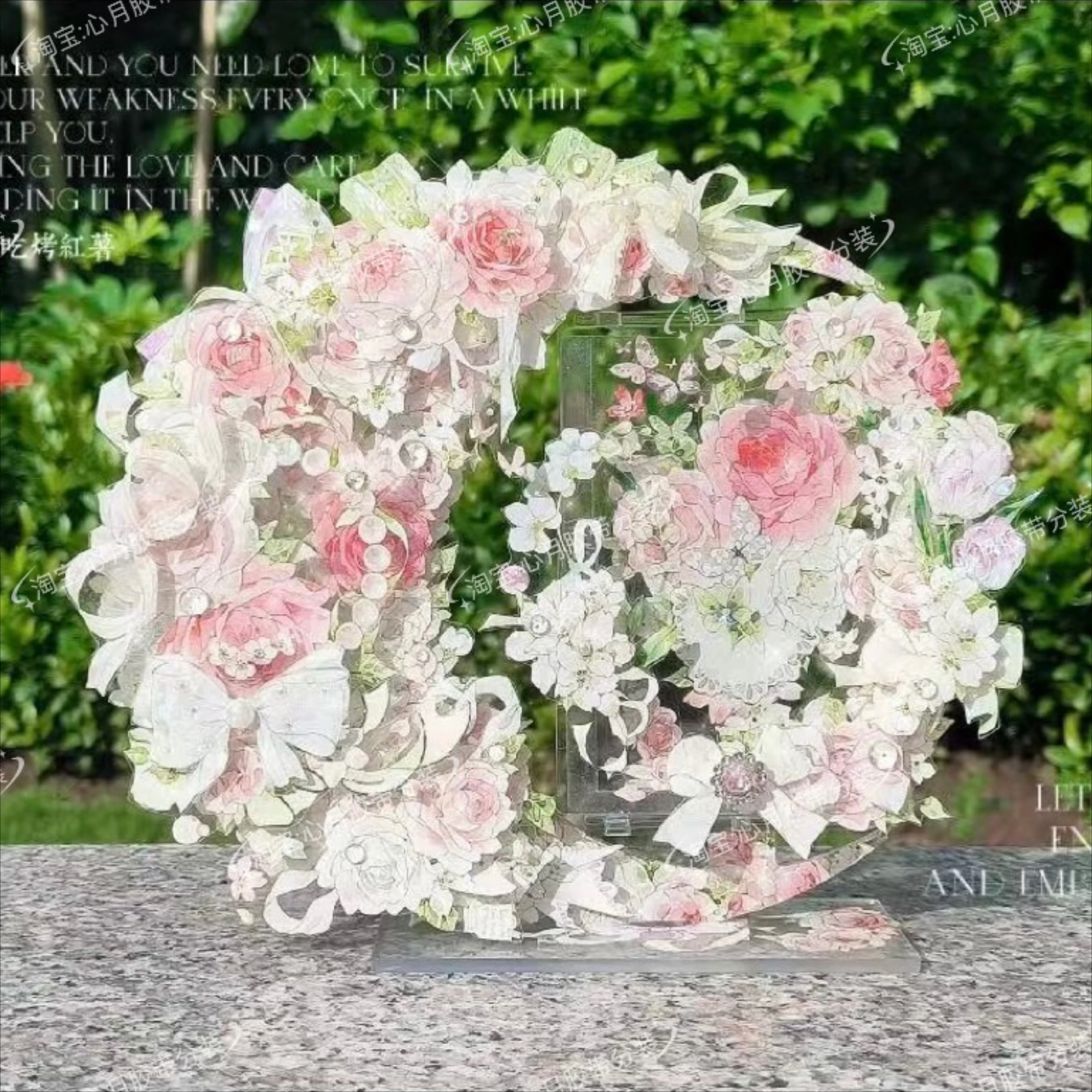 

3.25 Washi Pet Tape 1 Loop Spring About 25 Meters Shiny Light, Pink Flowers Rose Menu Journaling Polco Decorating Badge Display