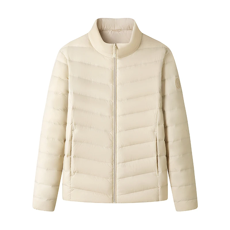 90% Witte Eendendons Parka Jas Vrouwen 2025 Herfst Winter Stand Kraag Warme Puffer Jas Dames Lichtgewicht Eendendons Uitloper