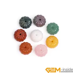 25mmx16mm Natural Green Aventurine Hand Carved Vivid Pumpkin Charms Decorations Stone Beads For Pendant Necklace Jewelry Making