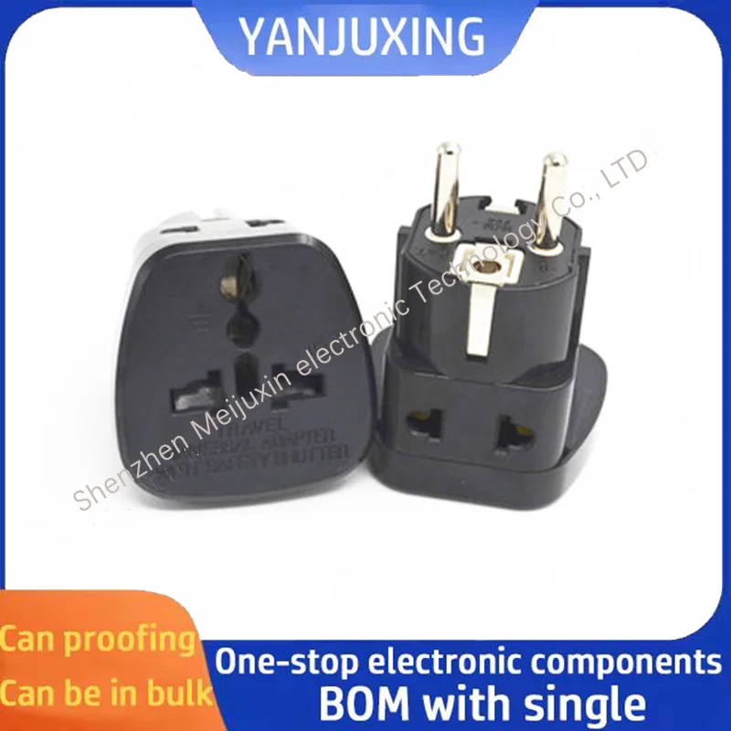 1PCS/LOT  Multi-country adapter SSI-9 Two hole input European German French conversion European standard