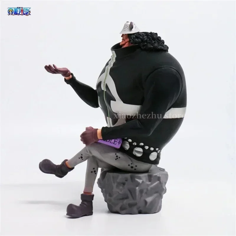 Figura de acción de One Piece, figura de Anime de 17cm, Bartholemew, Kuma, estilista, oso grande sentado, oso tirano, Shichibukai, modelo de juguetes, regalos