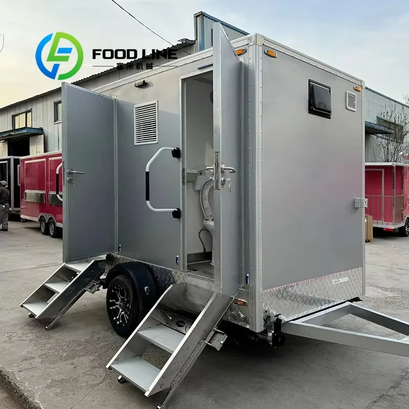 

Dual Portable Toilet Convenient High Capacity For Outdoor Activity Construction Site Parking Lot And Public Place Use