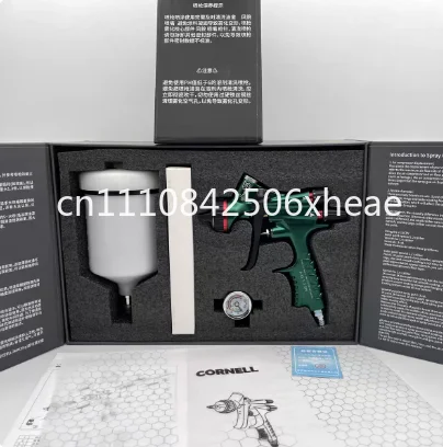 New Professional Grade Alloy Air Spray Gun J-15, 1.3mm Gravity Feed, High Transfer Efficiency for Car Painting ，2.0 3.5bar