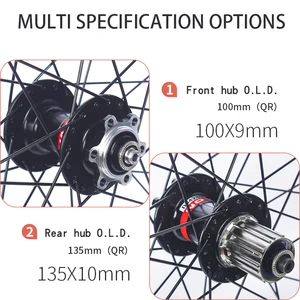 مجموعة عجلات الدراجة الجبلية Novatec 26 / 27.5 / 29 بوصة D041 / D042 4 تحمل 7-11 سرعة 32H قرص الفرامل 29er عجلة دراجة سبائك الألومنيوم أفضل 6 مبيعات 26 جنوط تجريبية - رقم 6