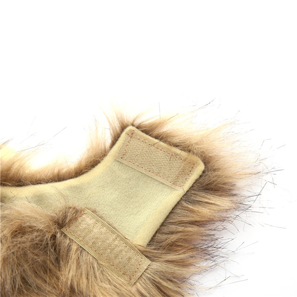

Lion Headgear Lion Head Cap Cap for Cats Dogs Pet Dress Up Costume Brown Cosplay Hat Funny Costume Daily Walk Party
