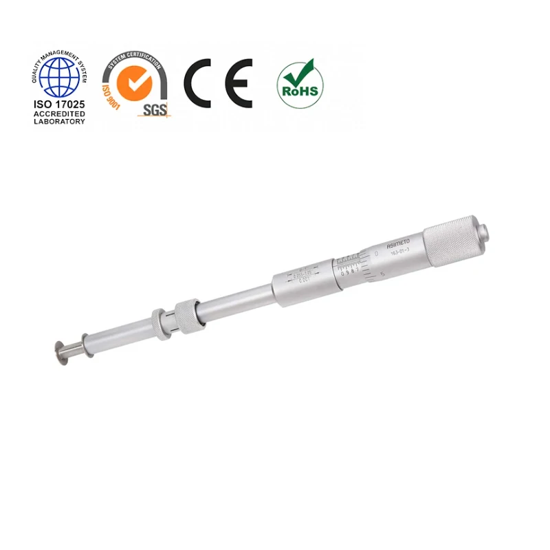 ASIMETO Groove Micrometer Precision Tool for 1 to 2 Inch Accurate Recessed Groove and Shoulder Width Measurement CE Certified