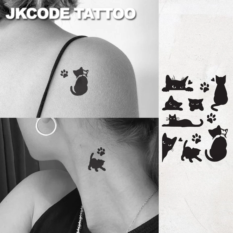 

Cute tattoo, hug my pet,black cat,happy frog, Waterproof,, Botanical, hand Tattoos, Magic Tattoos,Lasts 1-2 Weeks
