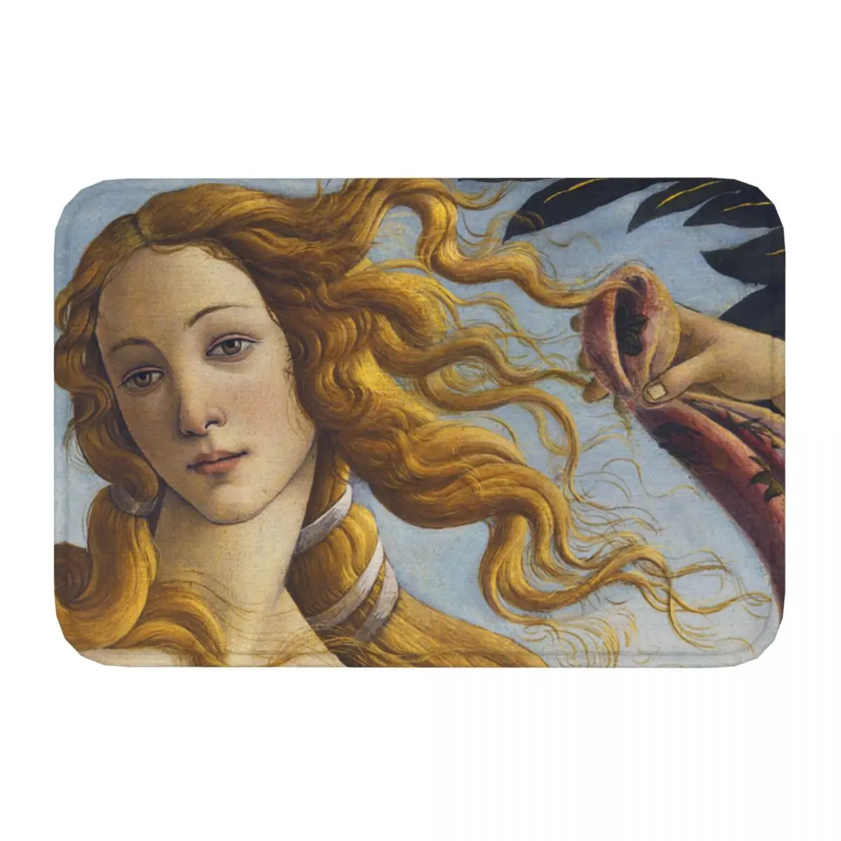 Mirror Bathroom Non-Slip Carpet Renaissance Art Painting Bedroom Mat Welcome Doormat Floor Decor Rug