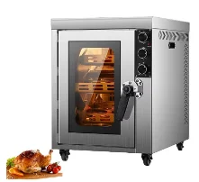 Forno Elétrico Rotativo para Frango Assado para clientes romenianos