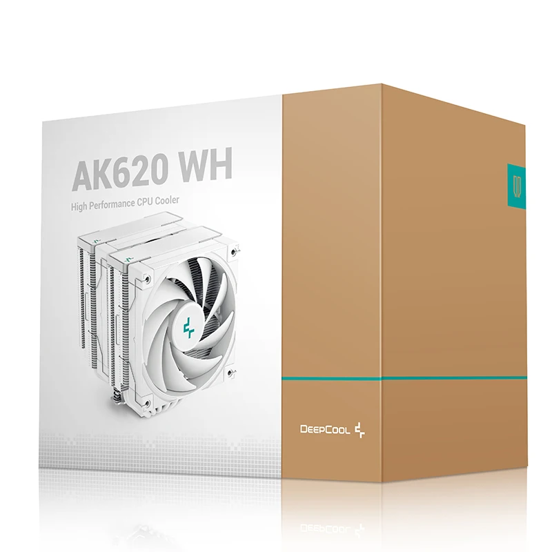 DeepCool AK620 ZERO DARK Twin Tower Radiator 6 Heat Pipes CPU Cooler Air Cooling For Intel LGA2066/2011/1700/1200/115X AM5/AM4