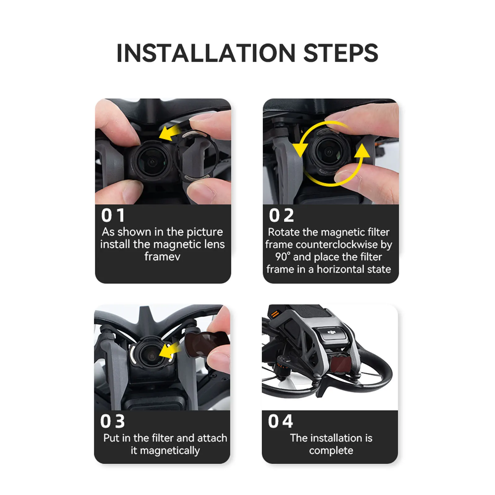 สำหรับ DJI Avata ND/CPL Polarized เลนส์แม่เหล็กสำหรับ DJI Avata กล้องโดรนอุปกรณ์เสริม