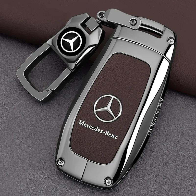 Mercedes Benz E300L keycase 25 models GLB220 car C260L men's GLE350 high-end feeling A200L shell buckle package