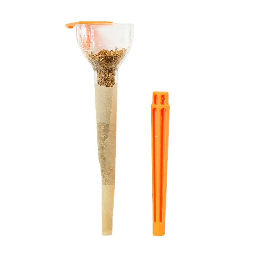 Plastic Herb Roller Maker Cone 110MM King Size 3cm Dia Tobacco Machine Filler Funnel Tool 12.5cm Cigarette Crusher Smoker