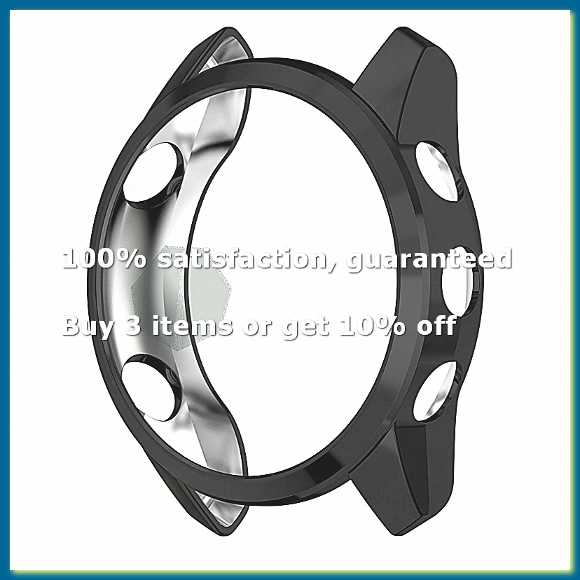 TPU Protective Case for Forerunner 745 Watch Cover Protector Frame for Forerunner745 Shell Black