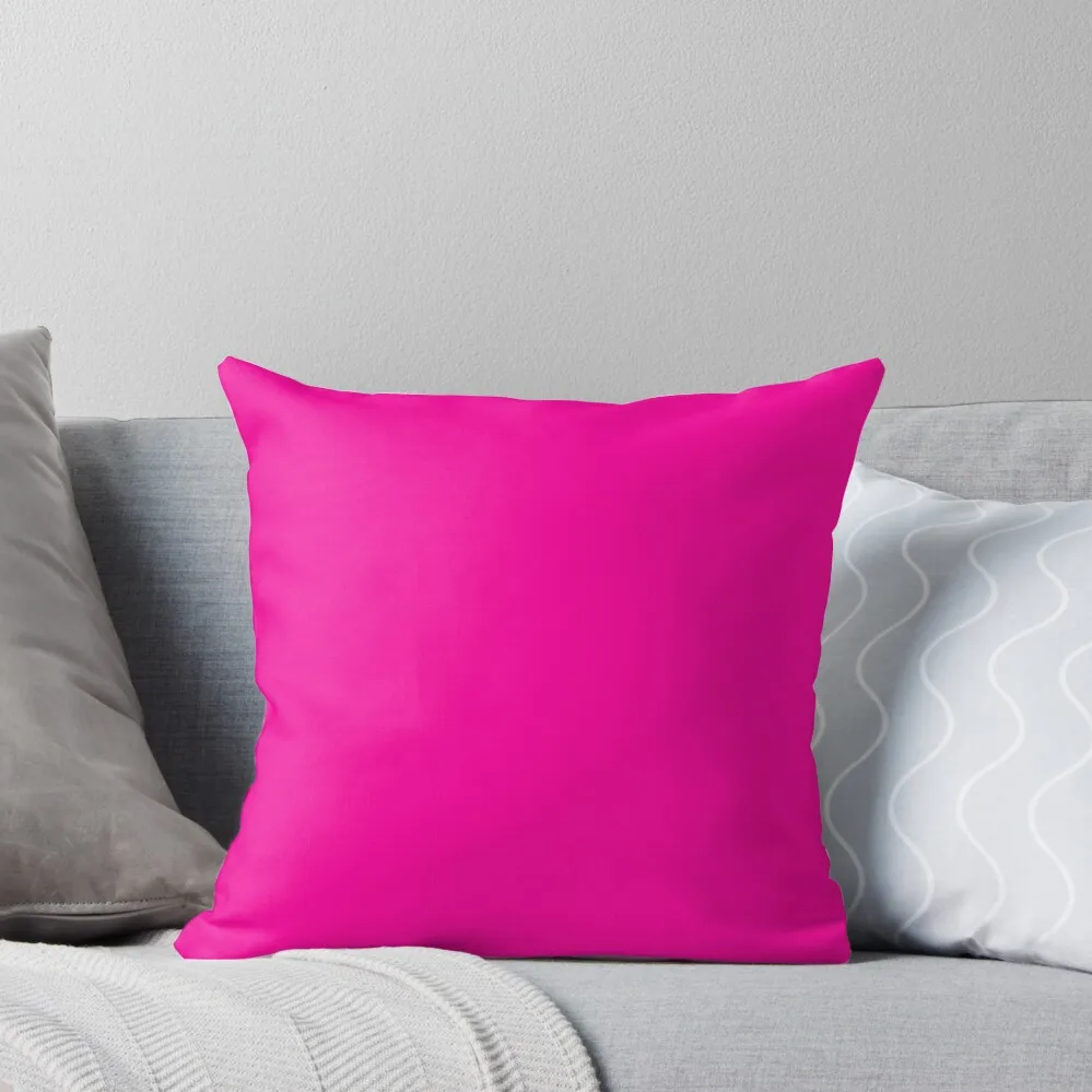 

Solid Neon Pink Color Throw Pillow Throw Pillow Covers Decorative Cushions For Living Room