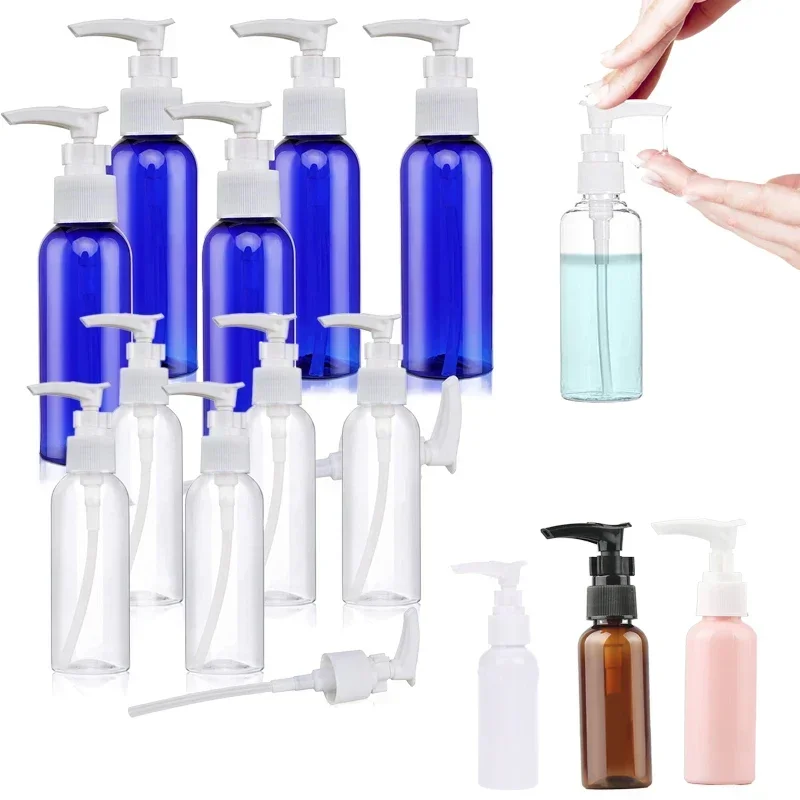 

100Pcs Plastic PET Pump Bottles Dispenser Travel Bottles Empty Shower Refillable Container For Lotion Shampoo Conditioner Liquid