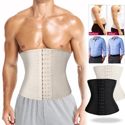 Men Slimming Body Shaper Waist Trainer Trimmer Belt Corset For Abdomen Belly Tummy Control Fitness Cincher Compression Shapewear