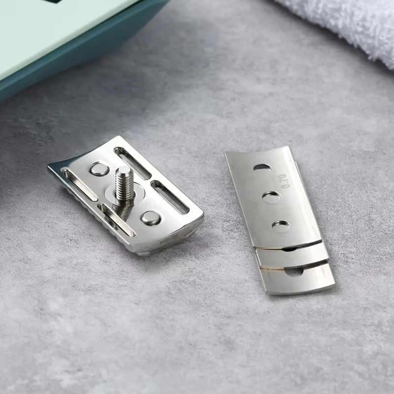 316 Stainless Steel 2026 YAQI Trifecta Adjustable Safety Razor Head  Polished Different Blade Gaps for Smooth Shaving Experience