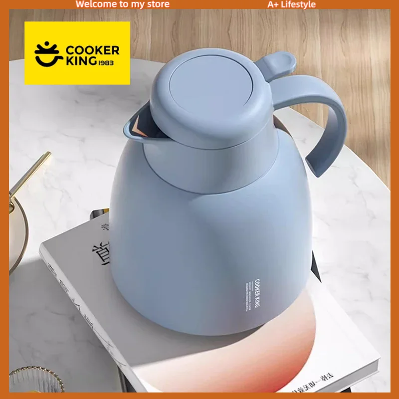 

COOKER KING Изоляционные горшки Термочайник Стеклянный внутренний горшок Герметичный чайник для воды Портативная термоколба для студенческого общежития