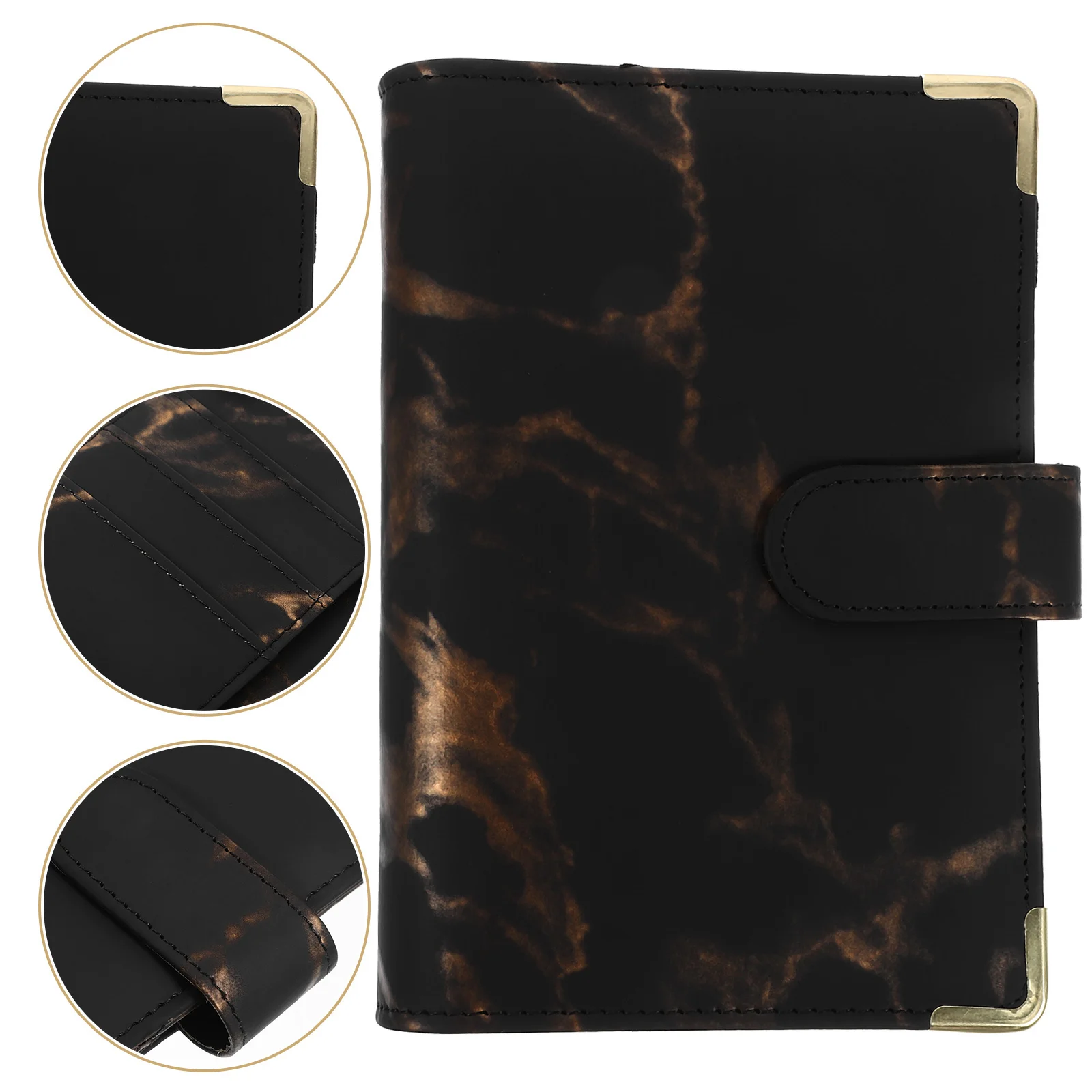 A6 Binder Cover 6-Ring PU Notebook Shell Budget Binder Notizblock Schutzhülle Planer Journal Notebook Covers