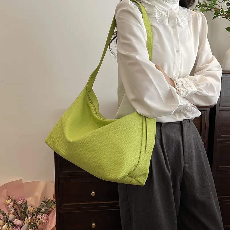 versatil-sacola-de-grande-capacidade-para-mulheres-bolsa-de-ombro-unica-textura-crossbody-macio-pu-bolsa-de-axilas-coreano-novo-2024
