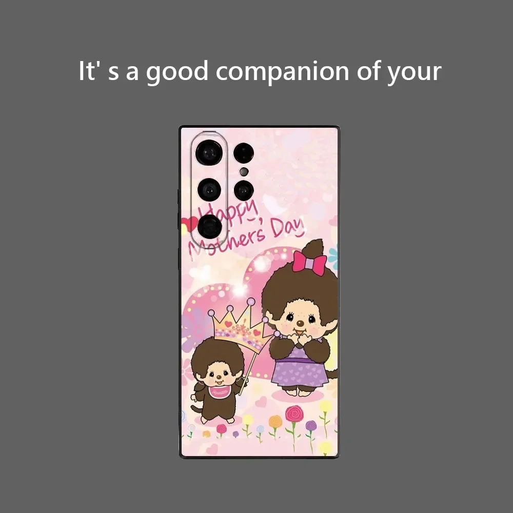 Cartoon M-Mon-Chi-ChiS Phone Case For Samsung Galaxy S25 Ultra S22 S23 S24 Ultra S21 S20 5G Protective Soft Silicone TPU Funda